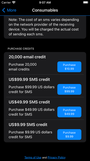 Inosscan consumables screenshot - page 2