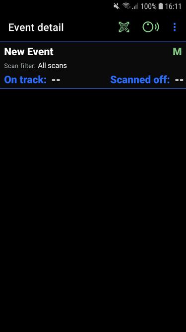 Inosscan ready to scan on Android - screenshot