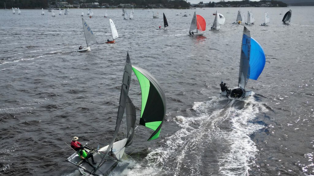 Off the beach sailing at the Sail Port Stephens regatta