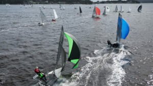 Off the beach sailing at the Sail Port Stephens regatta