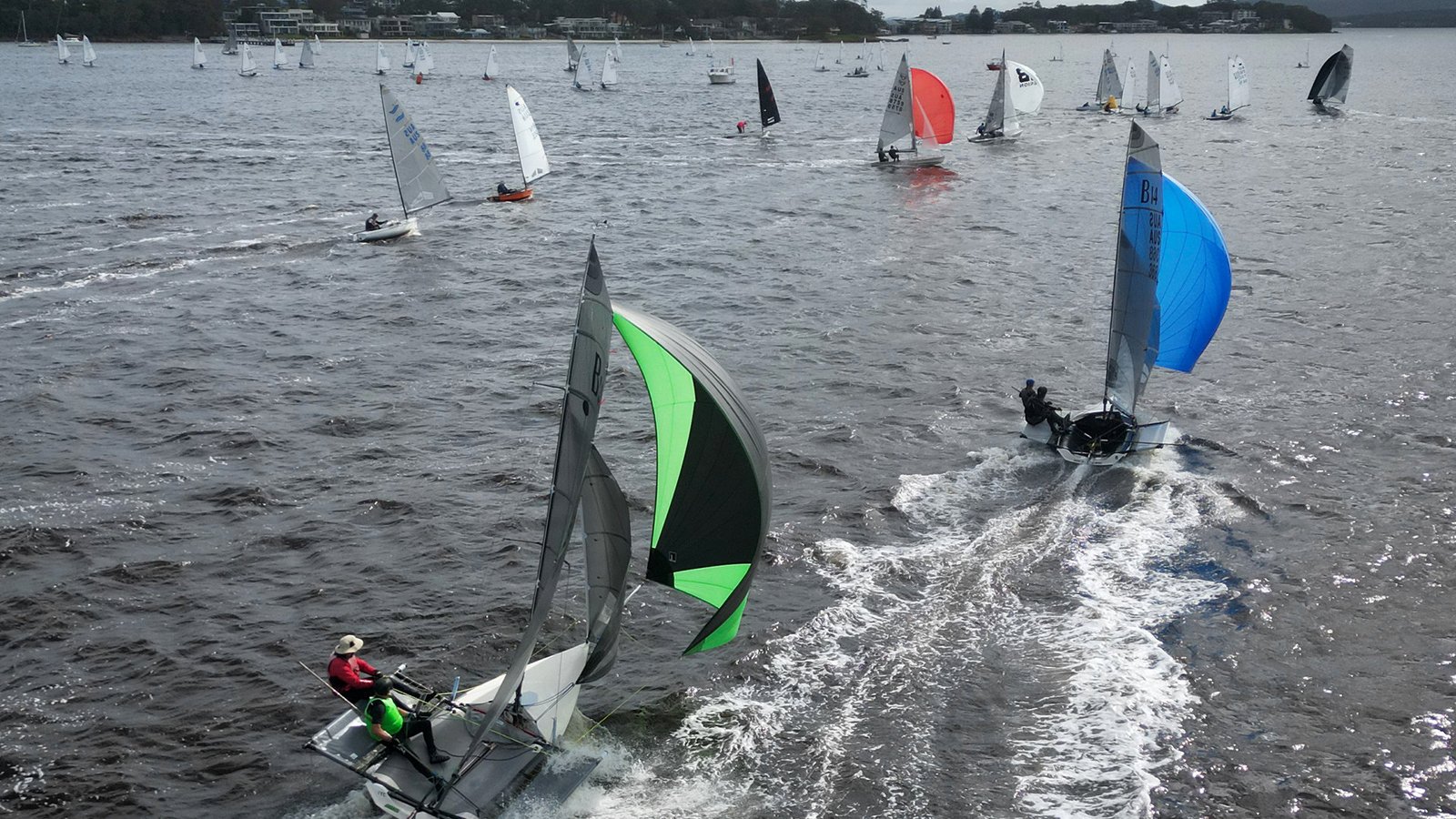 Off the beach sailing at the Sail Port Stephens regatta