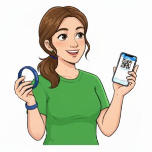 NFC Tags or QR Codes - woman trying to decide which option to use